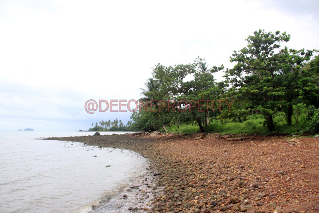 Big Sea Front Land on Main Road for Sale North East Coast, Koh Chang